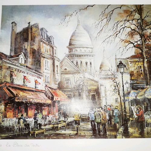 Paris-themed posters new, 2 at 35x40, 2 at 35x45