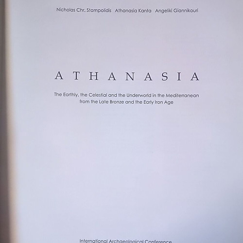 Athanasia Academic Book used on Mediterranean Late Bronze and Early Iron Age