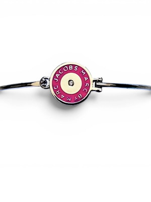 Marc by Marc Jacobs silver pink hinge bracelet