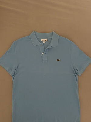 Lacoste Polo T Shirt like new, blue turquoise, size M