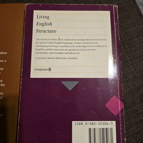 English Exam Books used, pack of 4