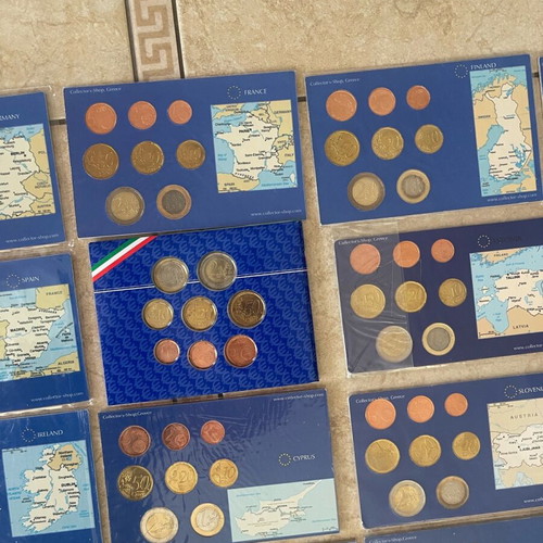 Coins from countries in uncirculated condition