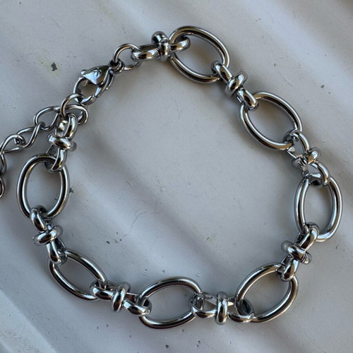 Zara silver steel chain bracelet like new