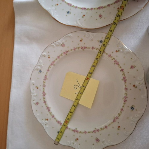 Rosenthal porcelain dinnerware set 72 pieces with floral and gold design