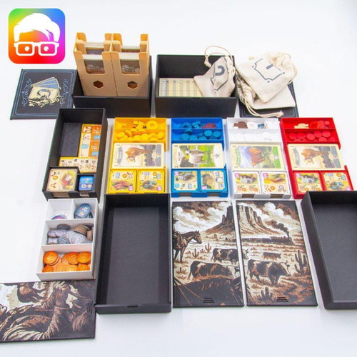 Great Western Trail 2nd Edition Organizer Board Game Insert