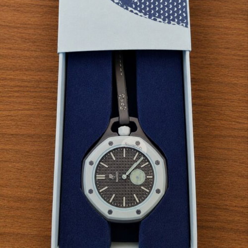 Audemars Piguet x Swatch Royal Pop pocket watch, Lan Ba & Otg Roz