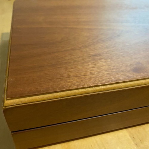 Wooden backgammon used in excellent condition