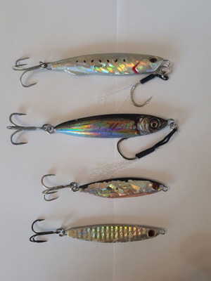 Fishing lures used, set of 4 pieces