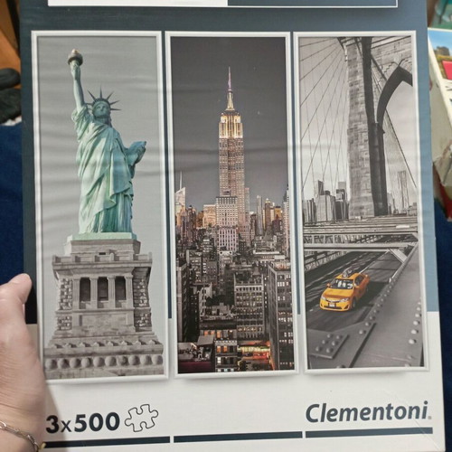 Clementoni puzzle 3×500 pieces New York like new