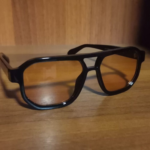 Meller Seba Unisex Sunglasses with Black Frame and Orange Lens new