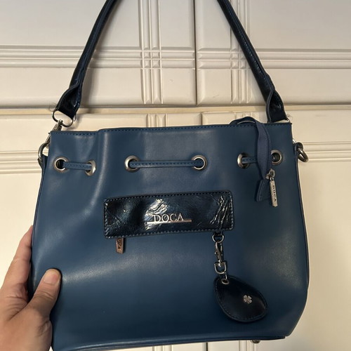Doca women's handbag like new, blue