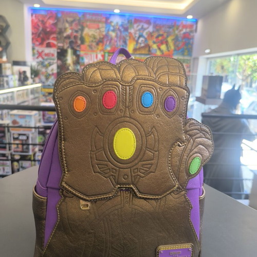 Loungefly Marvel Thanos Infinity Gauntlet Mini Backpack new