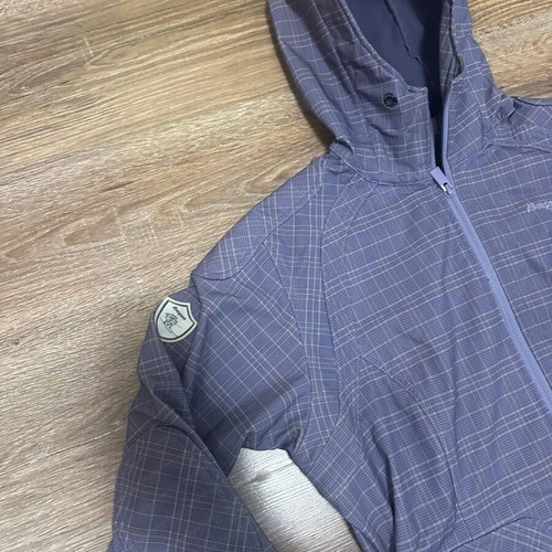 Bergans of Norway Rain Vika women's long jacket XL used, gray and blue