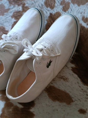 Lacoste Athletic Shoes Like New, White, Size 41