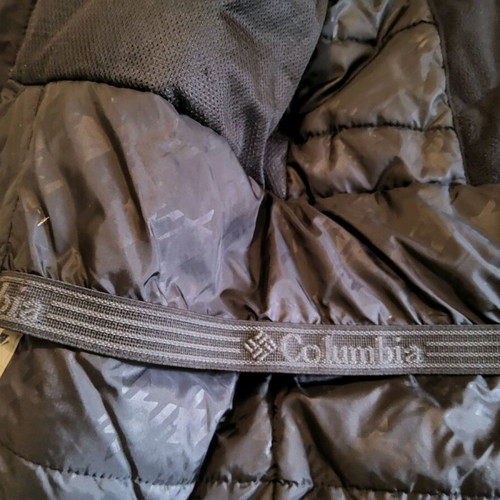Columbia kids jacket with hood for boys 14-16 years like new, black