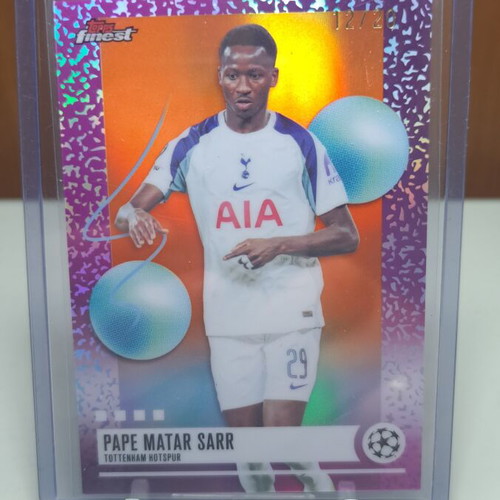 Topps Finest 2026 Pepe Matar Sarr αριθμημένη κάρτα /20 Tottenham σαν καινούργιο