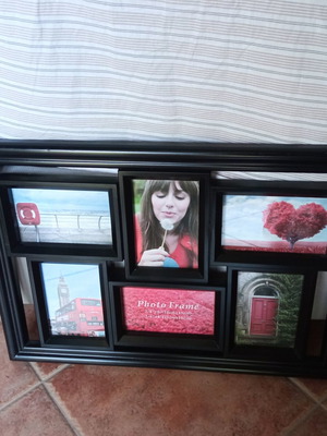 Photo frame black, new, size 52.5x37 cm