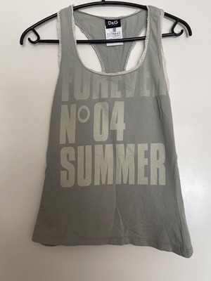 D&G vintage sleeveless top used, Y2K style, size S