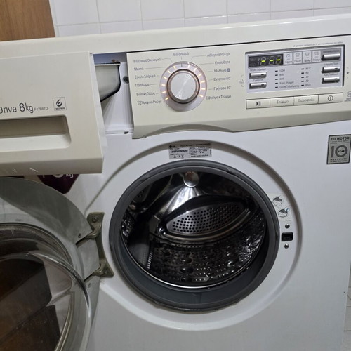 LG washing machine, 8 kg load capacity