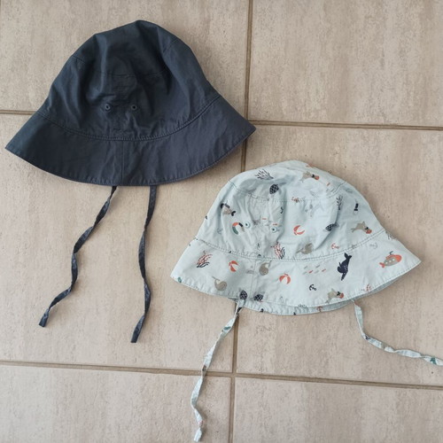 H&M summer hats set for boys, 2-4 years