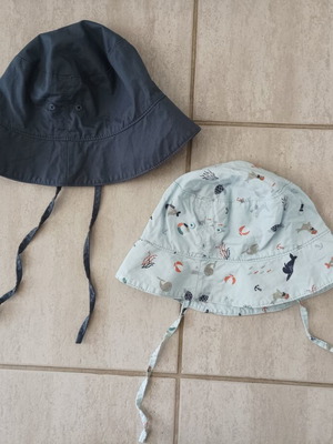 H&M summer hats set for boys, 2-4 years