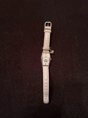 Juicy Couture δερμάτινο ρολόι μεταχειρισμένο, λευκό λουράκι, stainless steel