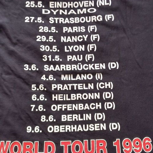 Savatage Total Devastation World Tour 1996 shirt used, black