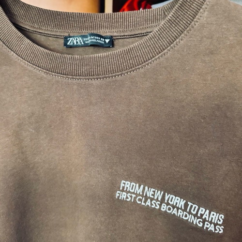 Zara women's sweatshirt brown oversized size M