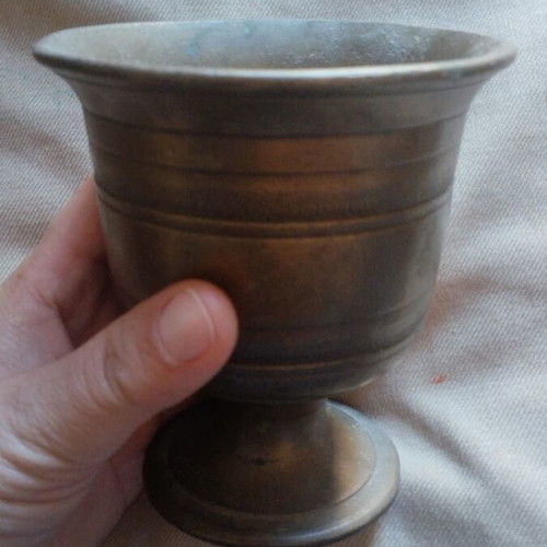 Vintage brass mortar 12 cm like new without pestle