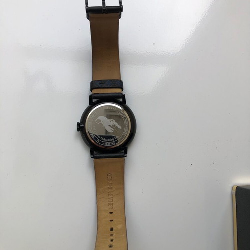 Ted Baker London men's watch like new, black leather strap