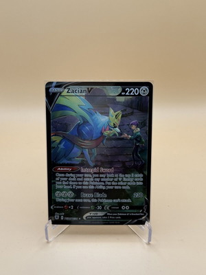 Zacian V TG21/TG30 Astral Radiance Pokemon card, near mint