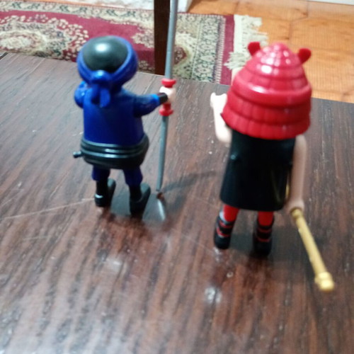 Playmobil Asian warriors used, pack of 2 ninja and samurai