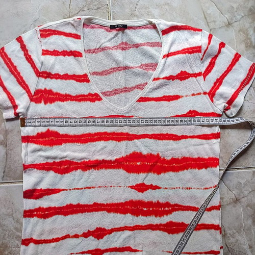 One Step T-shirt new, size M, white and red