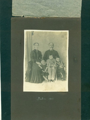 Old photo Volos 1913 used, mounted on cardboard