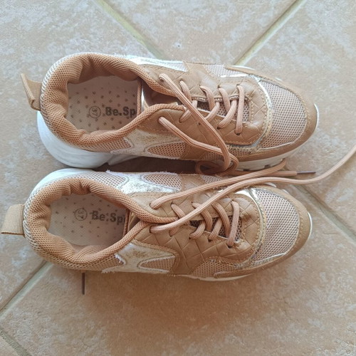 Luigi sneakers size 37 used, beige with white sole