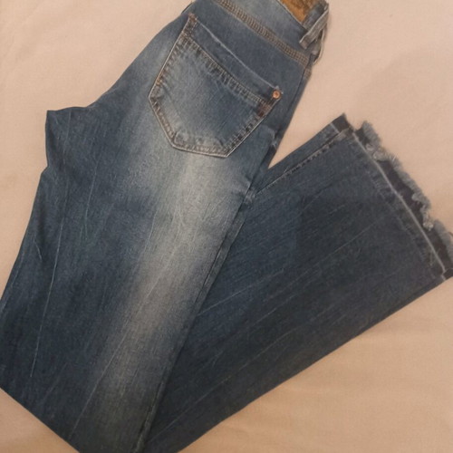 Sublevel Jean with fringes, size XS, like new, blue