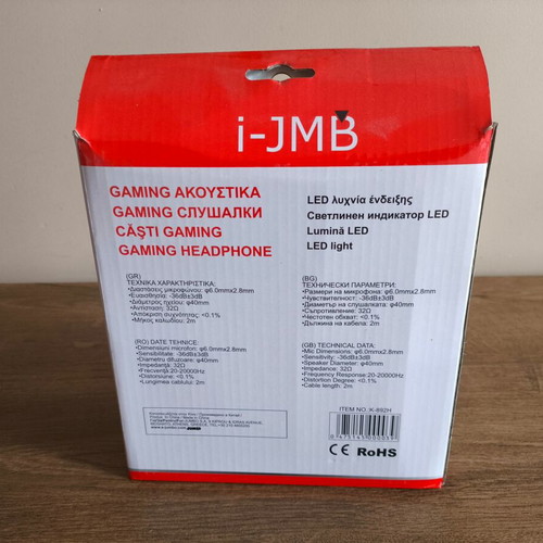 i-JMB gaming headphones with LED lights new