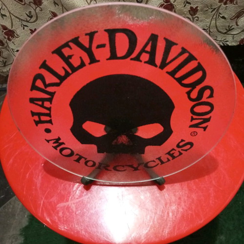 Harley Davidson glass sign like new