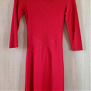 Εφαρμοστό Κοντό Φόρεμα Mango σε Κόκκινο Χρώμα