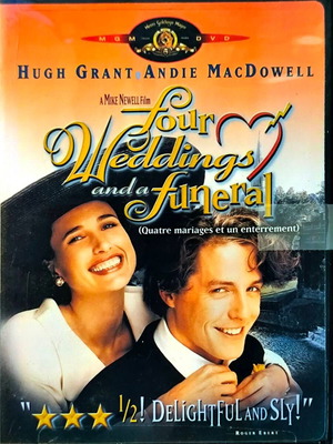 Four Weddings and a Funeral DVD μεταχειρισμένο, αισθηματική κωμωδία
