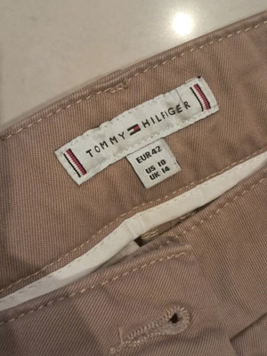 Tommy Hilfiger Παντελόνι μπεζ σε φαρδιά γραμμή σαν καινούργιο