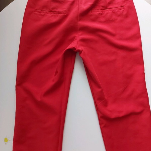 Zara Capri pants used, red, size XS
