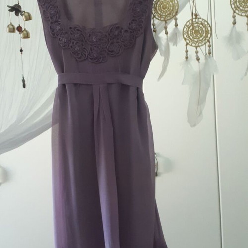 Katerina Dapi dress purple medium like new, handmade