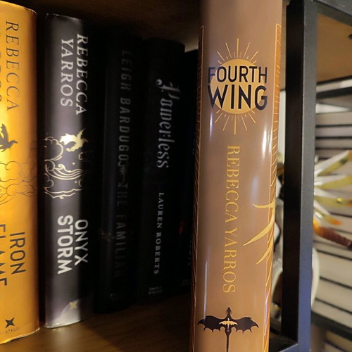 Fourth Wing book dust cover new for hardback edition