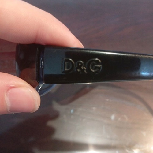 Dolce & Gabbana men's sunglasses used, 1990s, black and blue