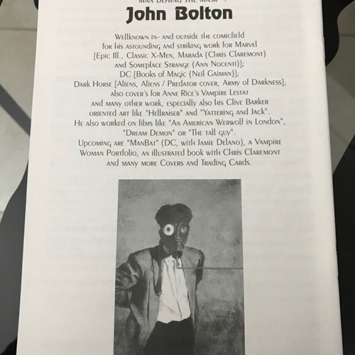 John Bolton Unmasked #1 Batman Man-Bat Preview Sketchbook new