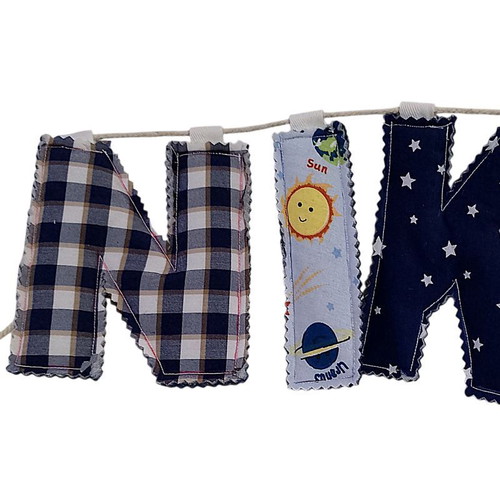 Name Banner for Boy with 7 Letters Handmade