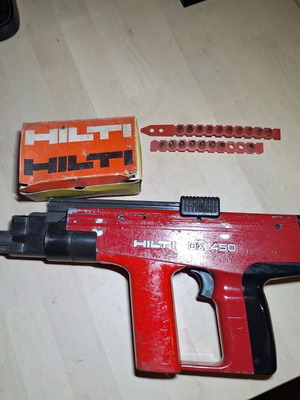 Hilti DX450 nailer used for direct fastening with cartridges
