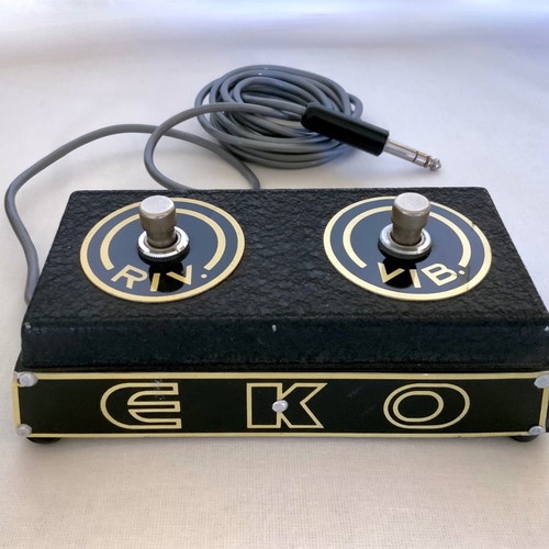 EKO Riv. + Vib. vintage double button used for electric guitar amplifier
