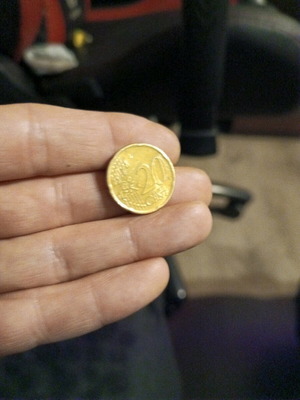 20 Euro Cent Coin from Netherlands used, 1999, Nordic gold alloy